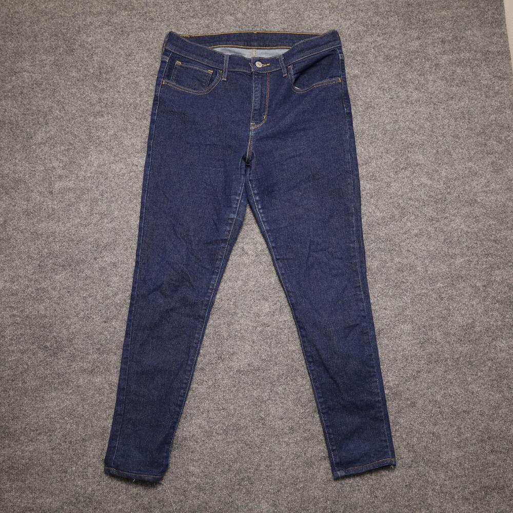 Levis Skinny Jeans Mens 30x30 Blue Dark Wash Slim Fit Denim Pants Casual